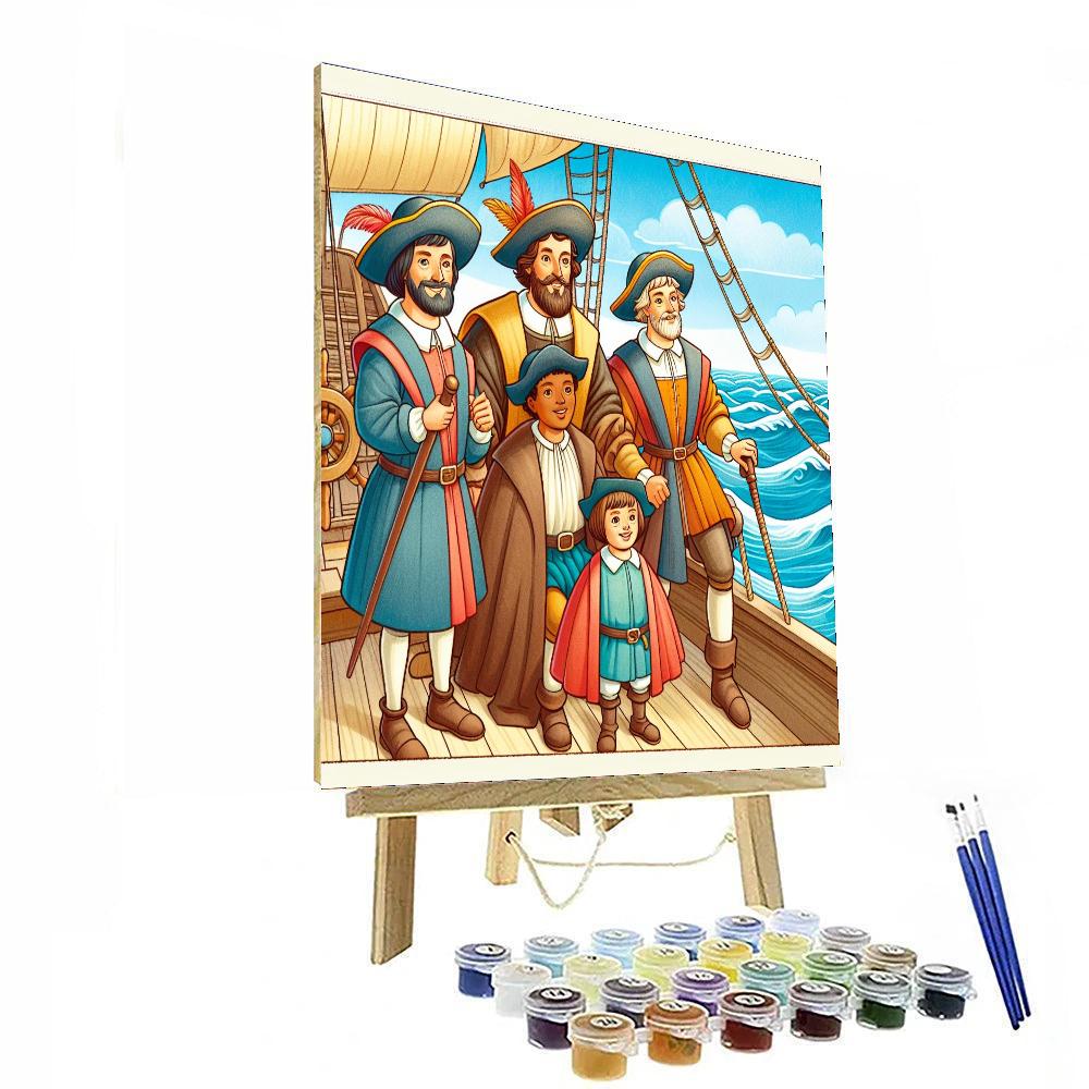 Historic Explorers Adventure Paint By Numbers Art