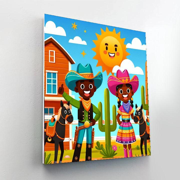 Wonderful Wild West Number Painting