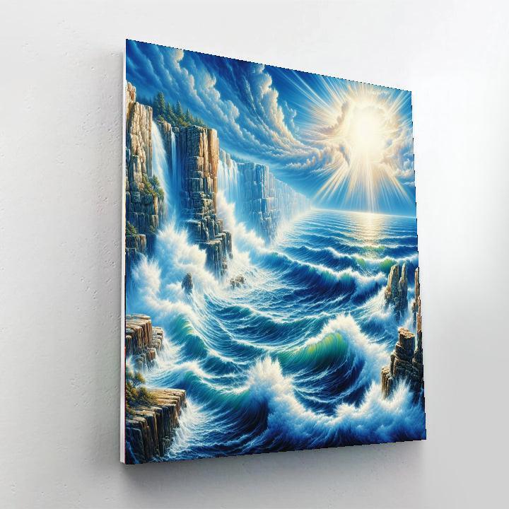 Dynamic Dance Of The Waves Numbered Painting Kits