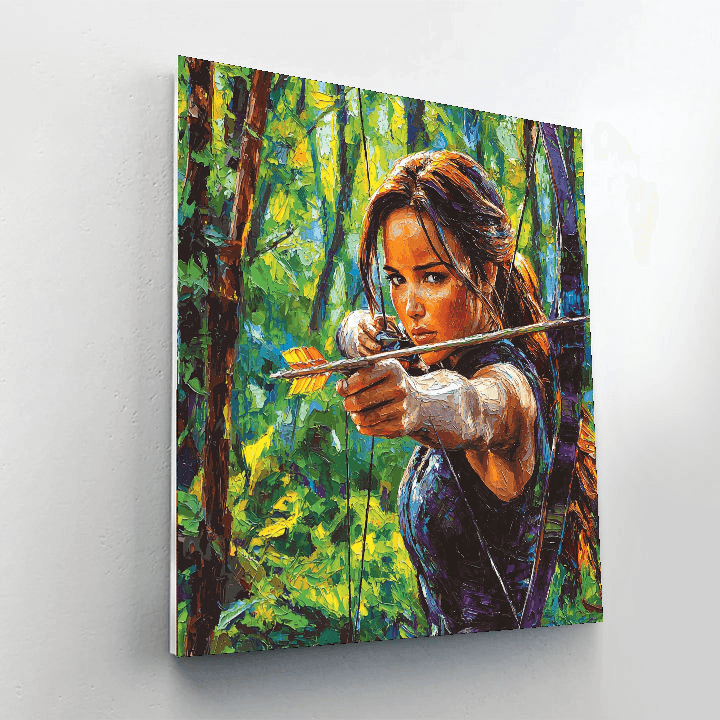 Jennifer Lawrence: The Bold Leader Of The Hunger Games Painting Number Kit