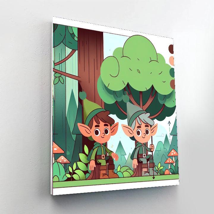 Magical Forest Elf Paint By Number