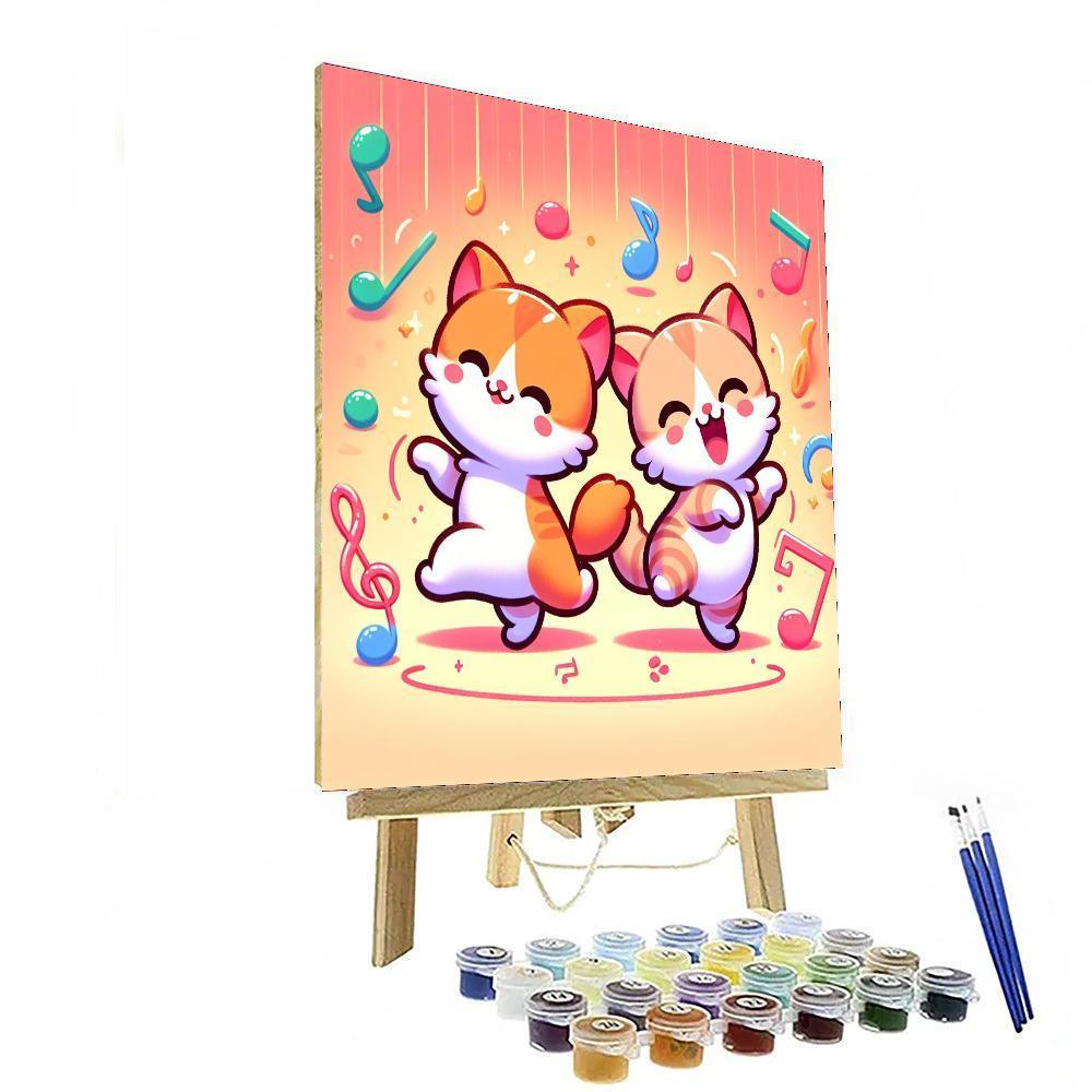 Dancing Kittens Paint By Number