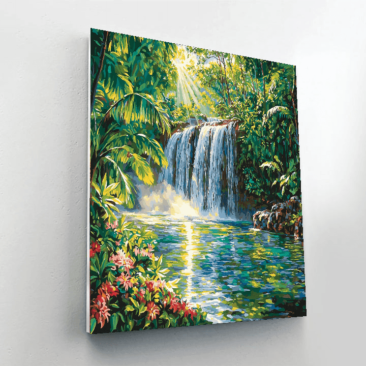 The Hidden Waterfall Numbered Painting Kits
