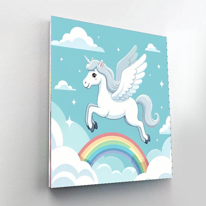 Majestic Pegasus Number Painting