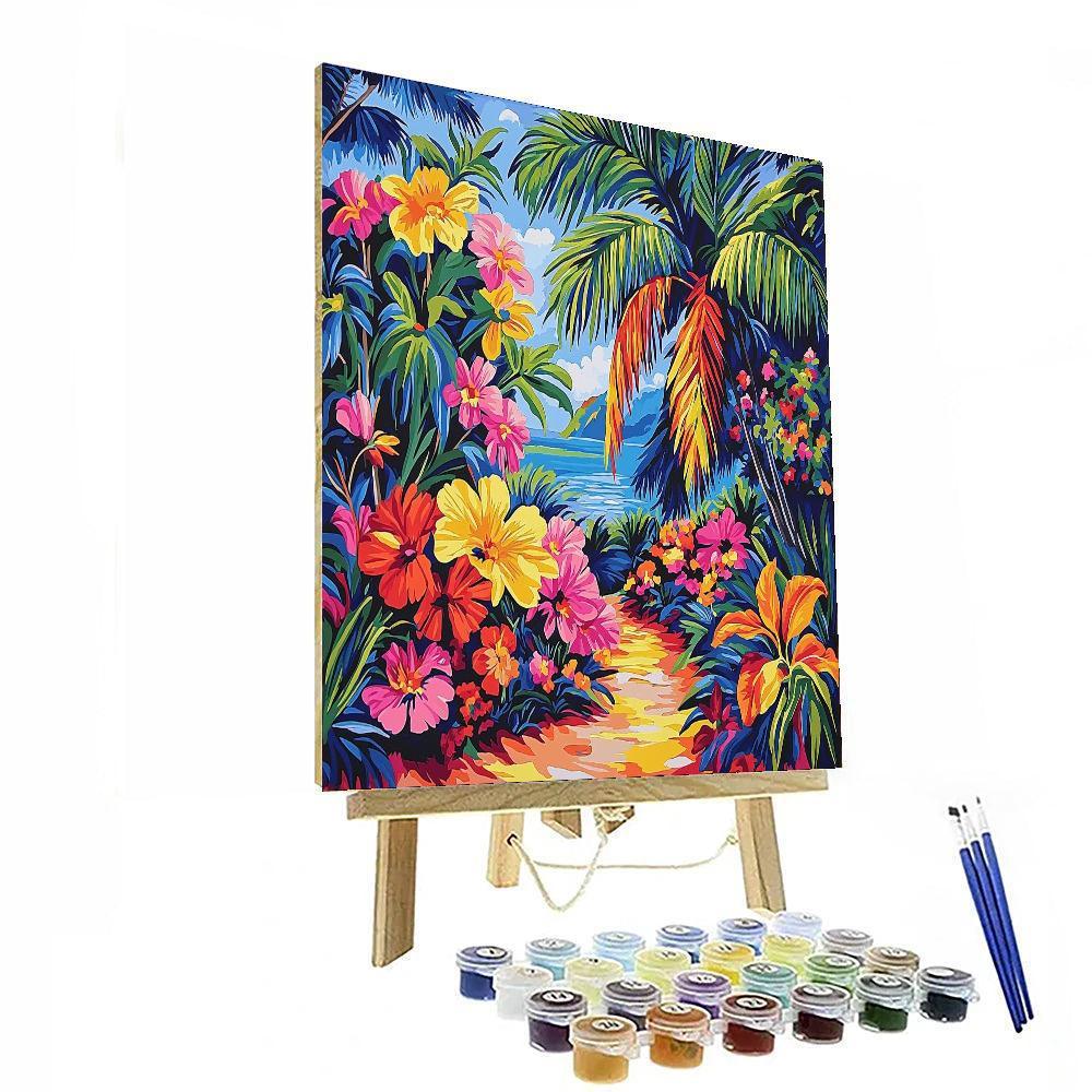 Frida Kahlo Inspired Kahlo's Floral Reverie  Numbered Painting Kits