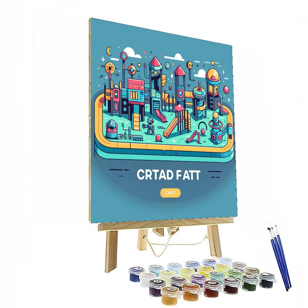 Futuristic Playground Paint By Number