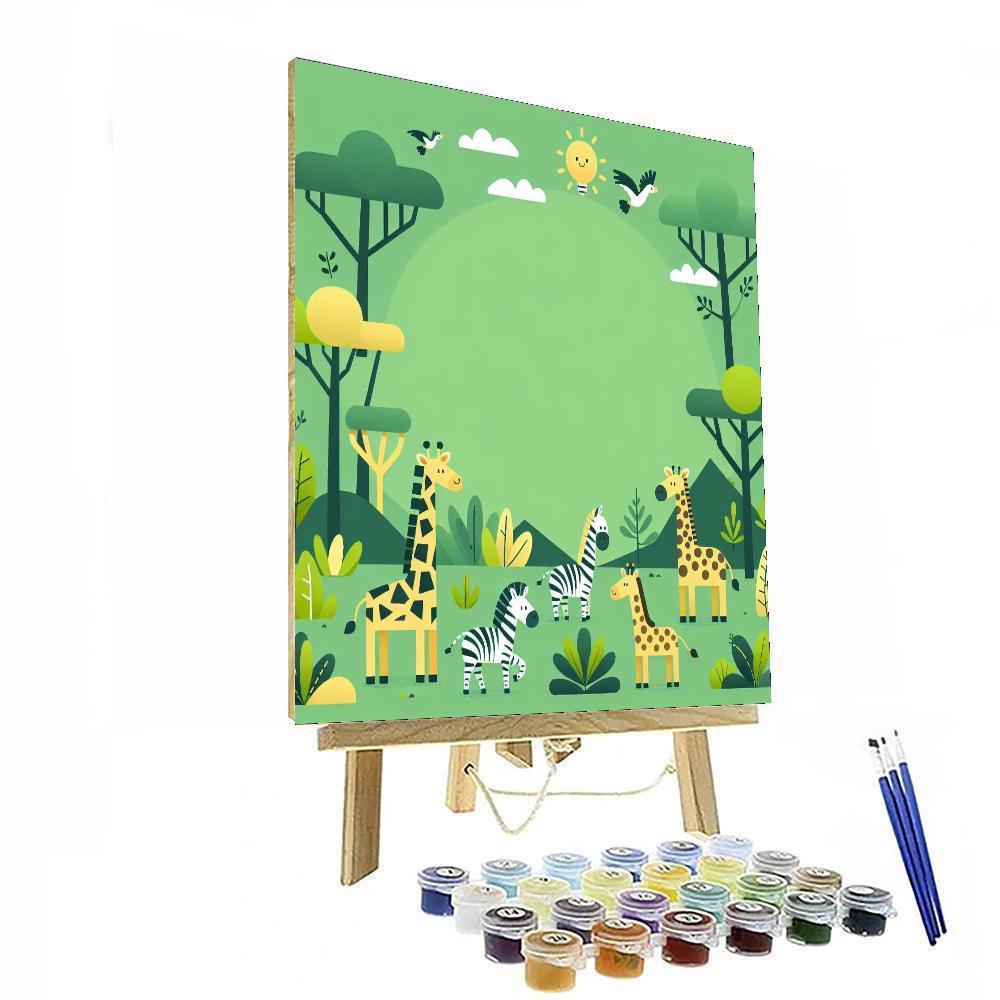 Sunny Jungle Safari Paint By Number