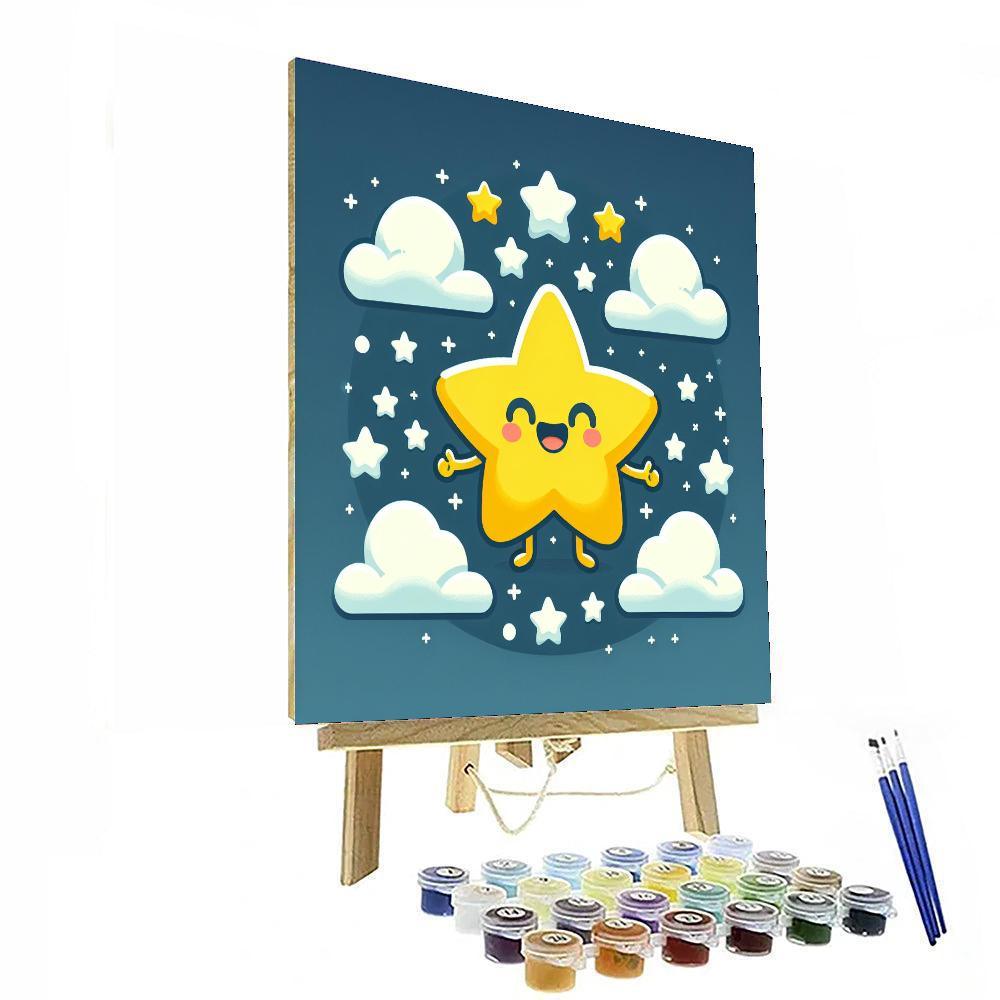 Playful Star Number Painting