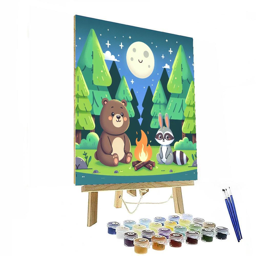 Imaginative Creature Campout Painting Number Kit
