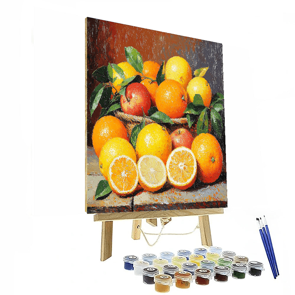 Paul Cézanne Inspired Fruits Of Summer  Painting By Numbers Kit