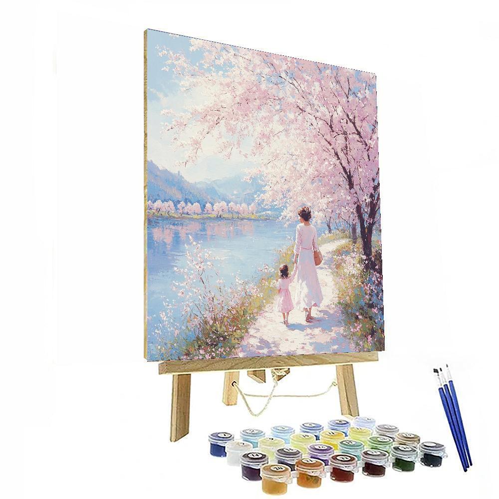 Cherry Blossom Promenade Paint By Numbers Kits