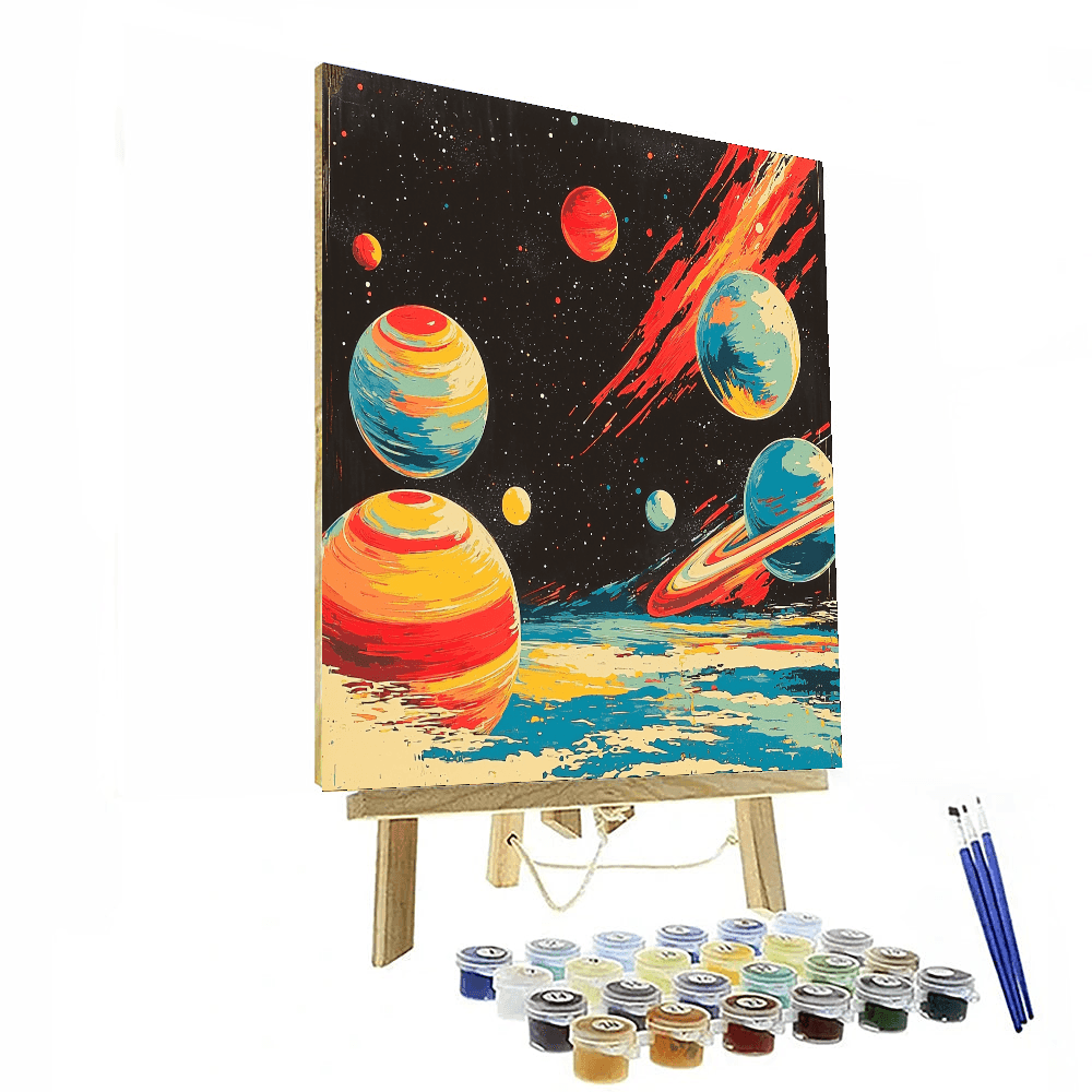 Yves Tanguy Inspired Galactic Wanderlust  Paint By Numbers Art