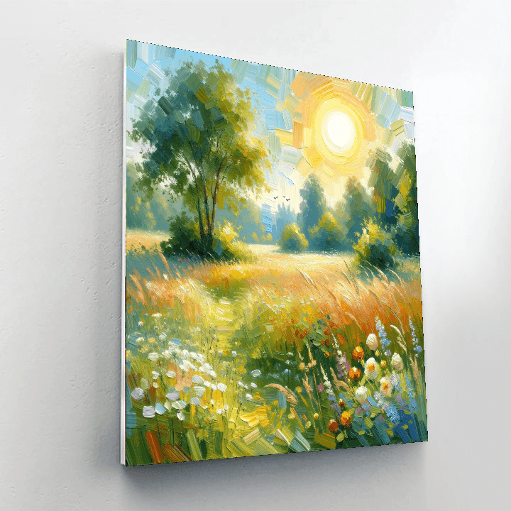 Summer Field Lullaby DIY Paint By Numbers