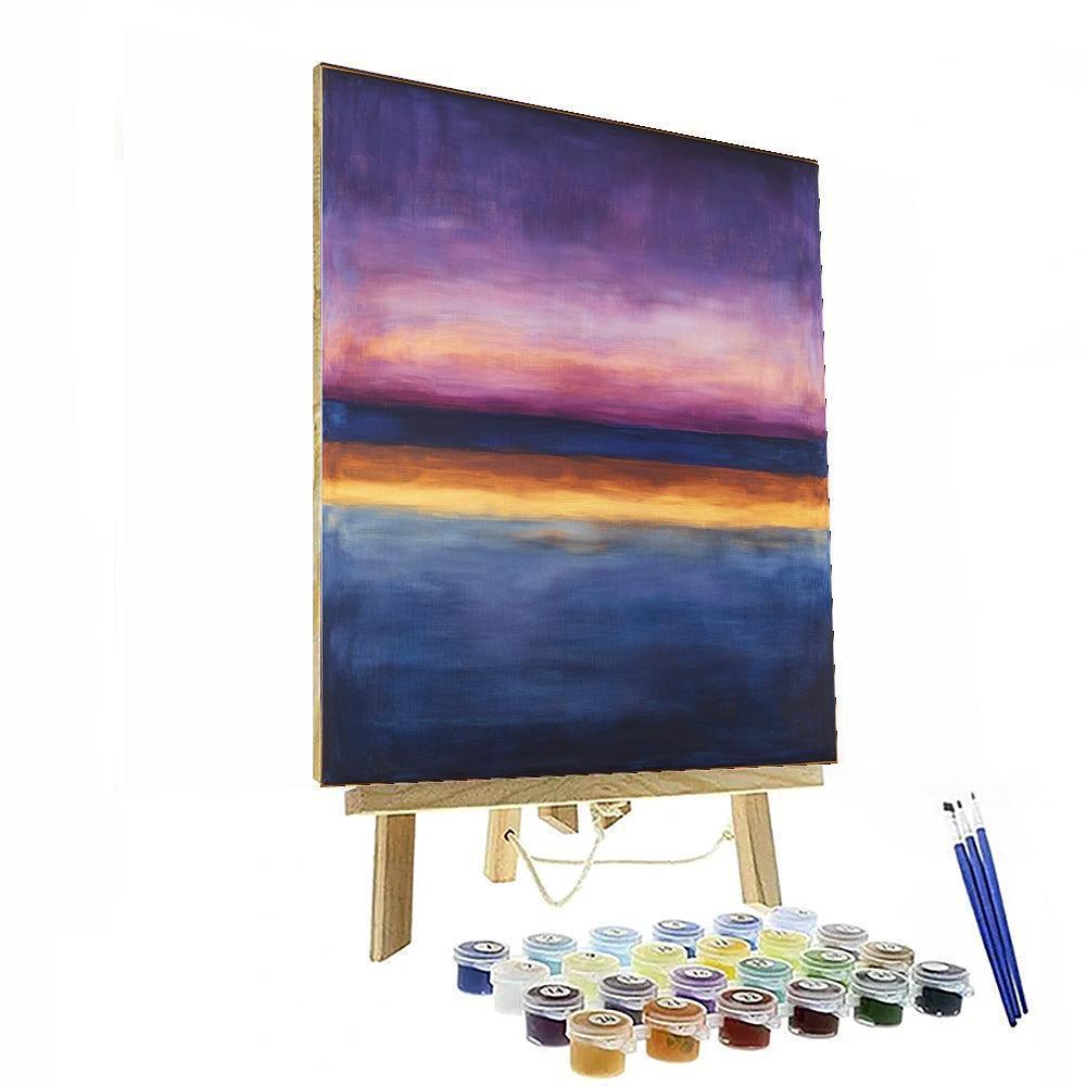 Mark Rothko Inspired Mystical Dusk Aura  Number Painting