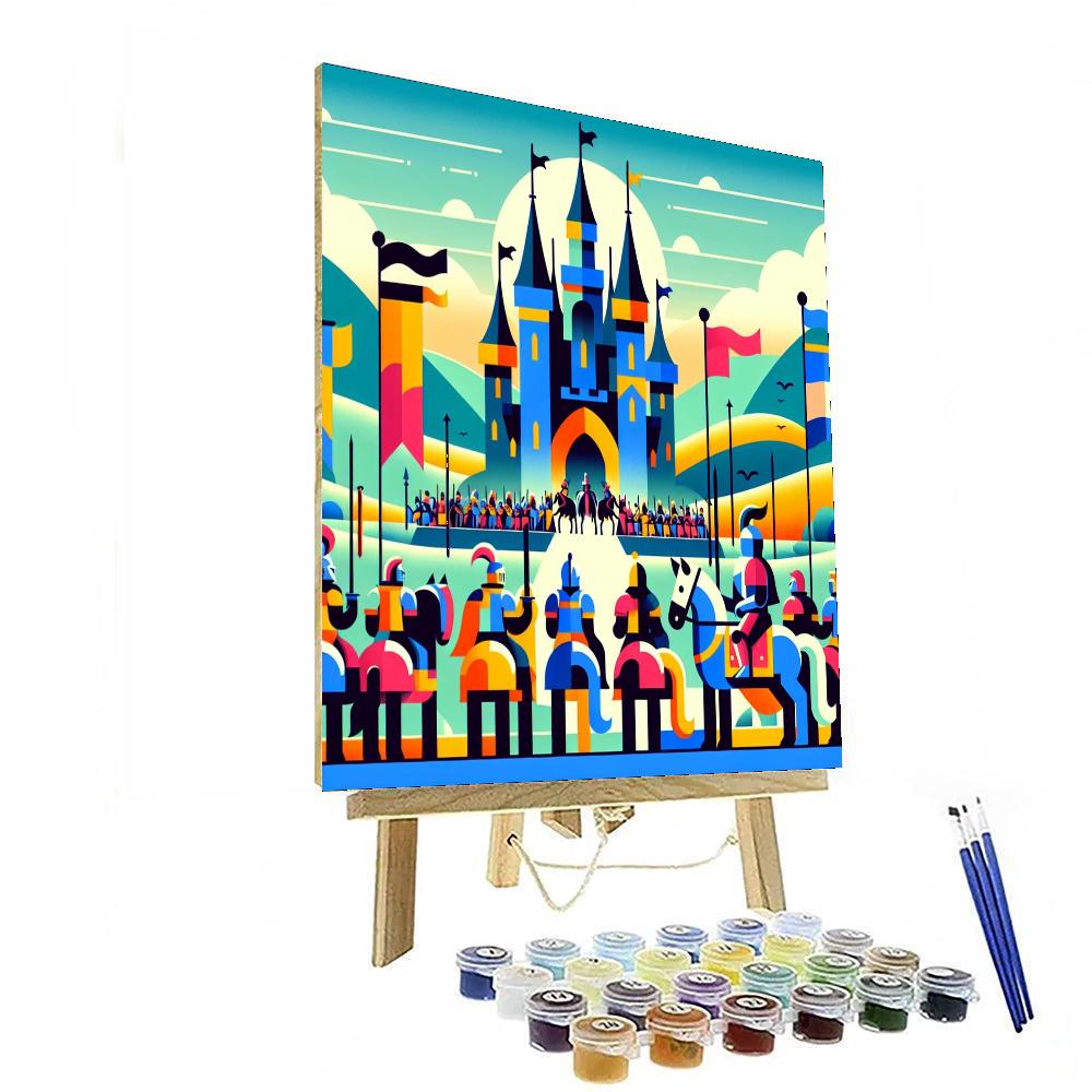 Castle And Knight Adventures Painting By Numbers Kit