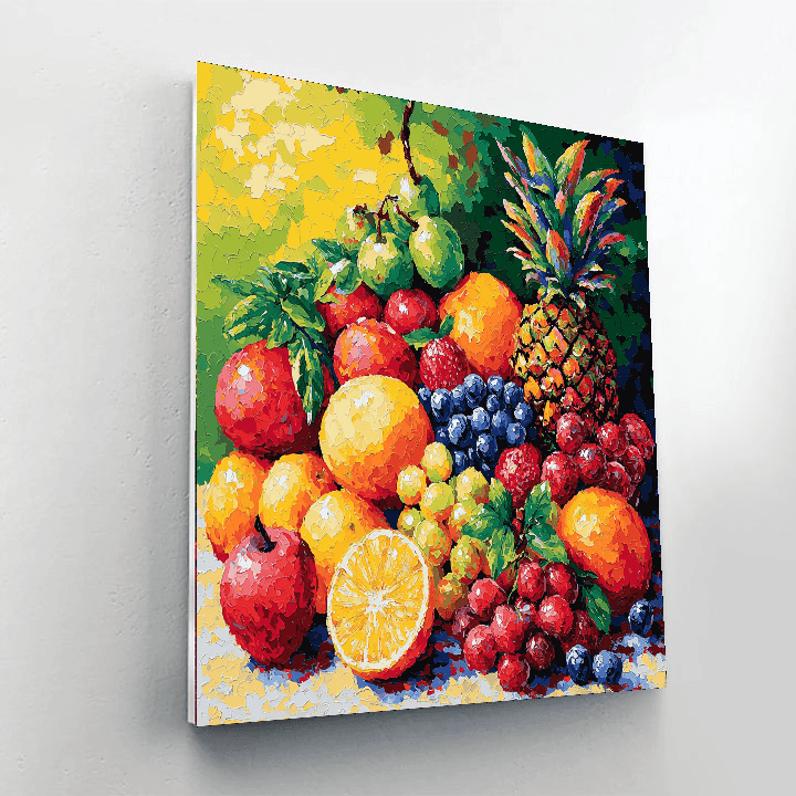 Paul Cézanne Inspired Vibrant Fruits Of Nature  Paint By Numbers Kits