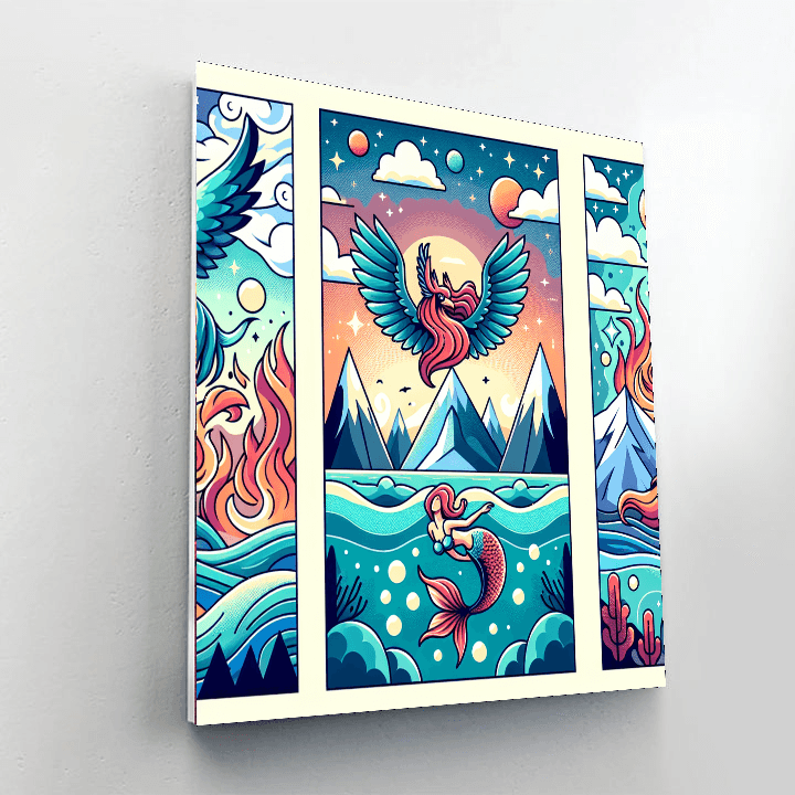 Mystical Creatures Expedition Number Painting