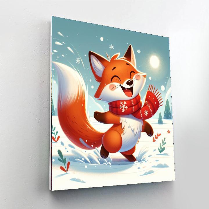 Merry Winter Fox Paint By Numbers Kits