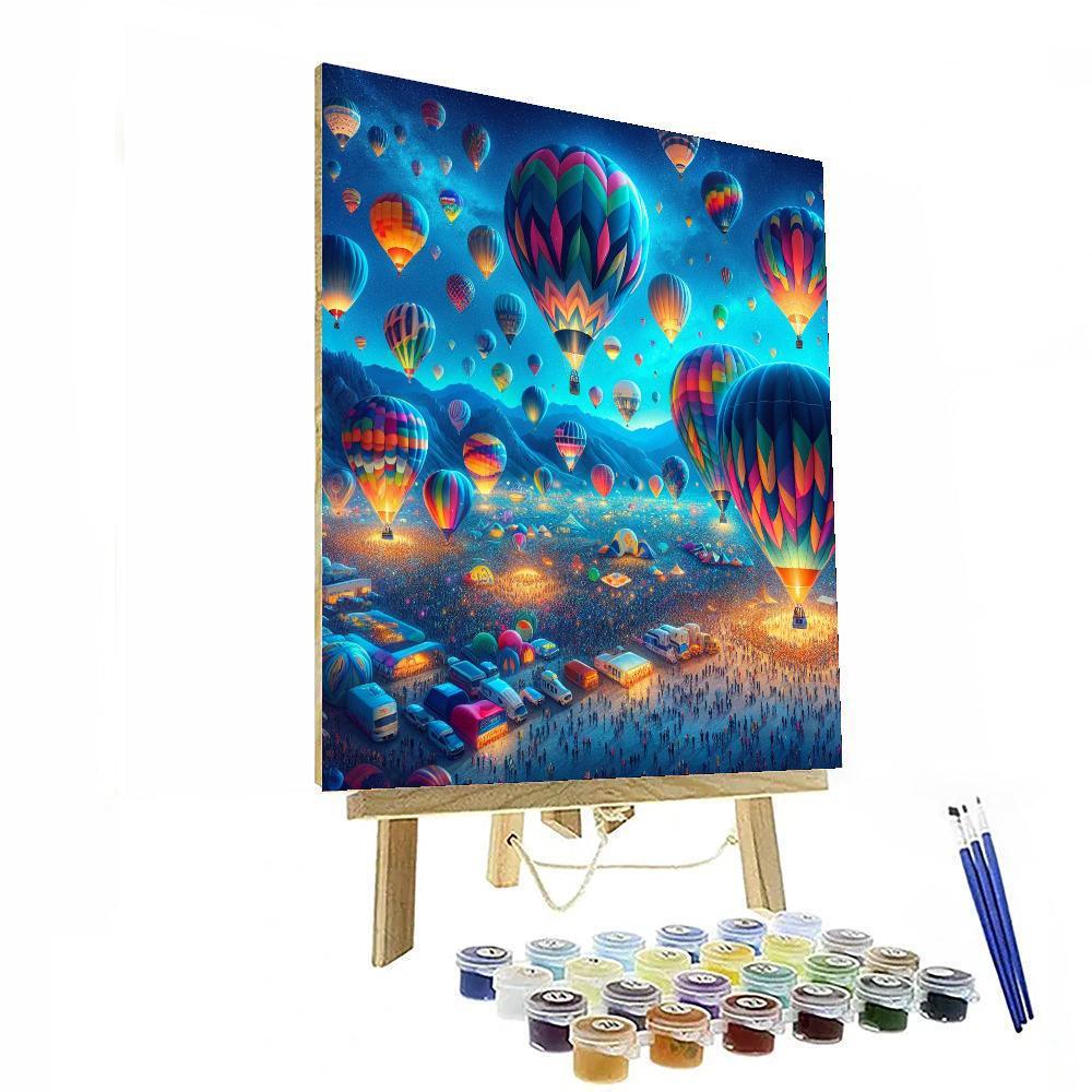 The Albuquerque International Balloon Fiesta - New Mexico, Usa Paint By Number