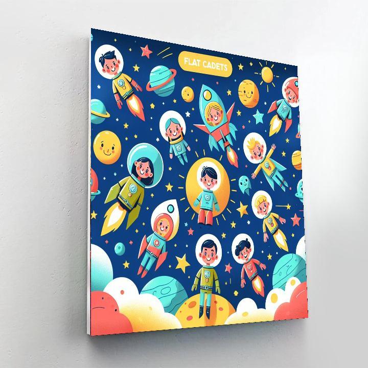 Starry Space Cadets Painting By Numbers Kit
