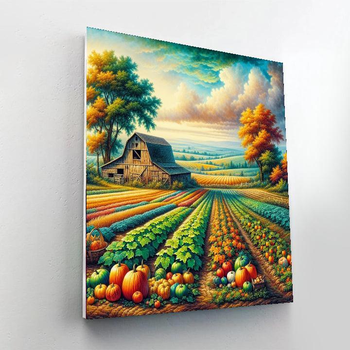 Bountiful Harvest Charm Paint By Numbers Art
