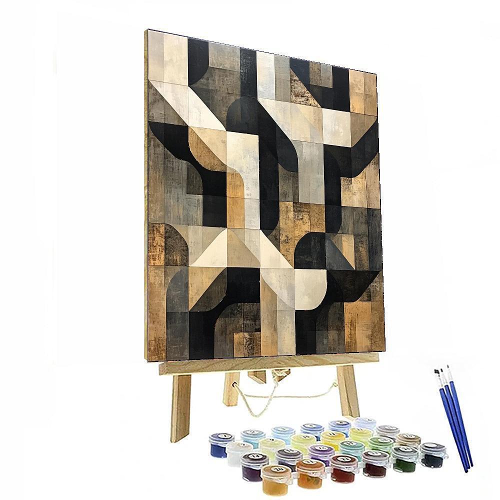 M.C. Escher Inspired Fluid Symmetries  Painting Number Kit