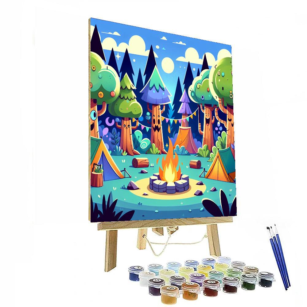 Forest Fantasy Campout Painting By Numbers Kit