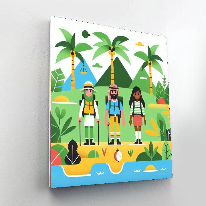 Adventure Island Trek Paint By Numbers Art
