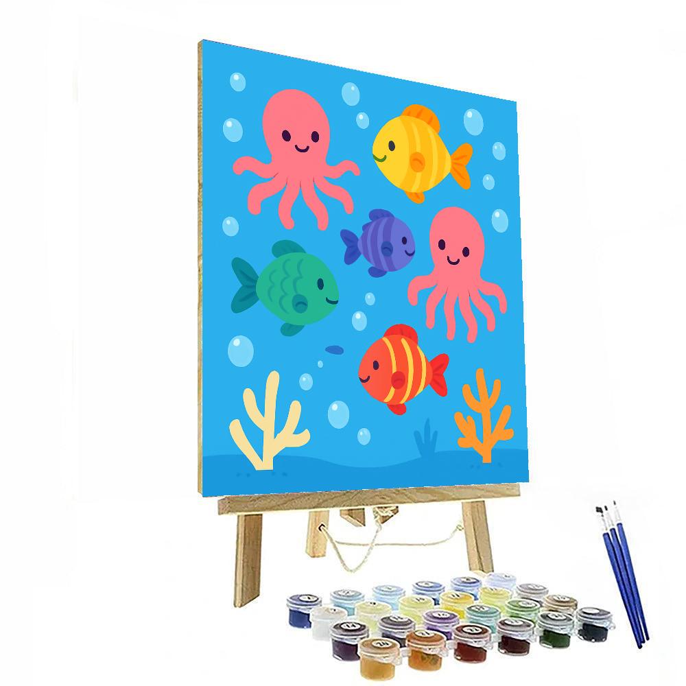 Underwater Bubble Adventure Paint By Numbers Kits