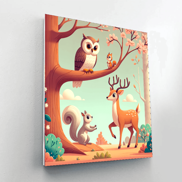 Fantastic Forest Friends Paint By Color