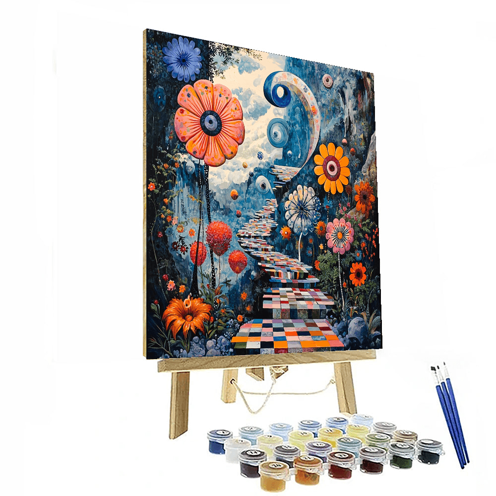 Salvador Dalí Inspired Surreal Floral Wonderland - DIY Painting By ...