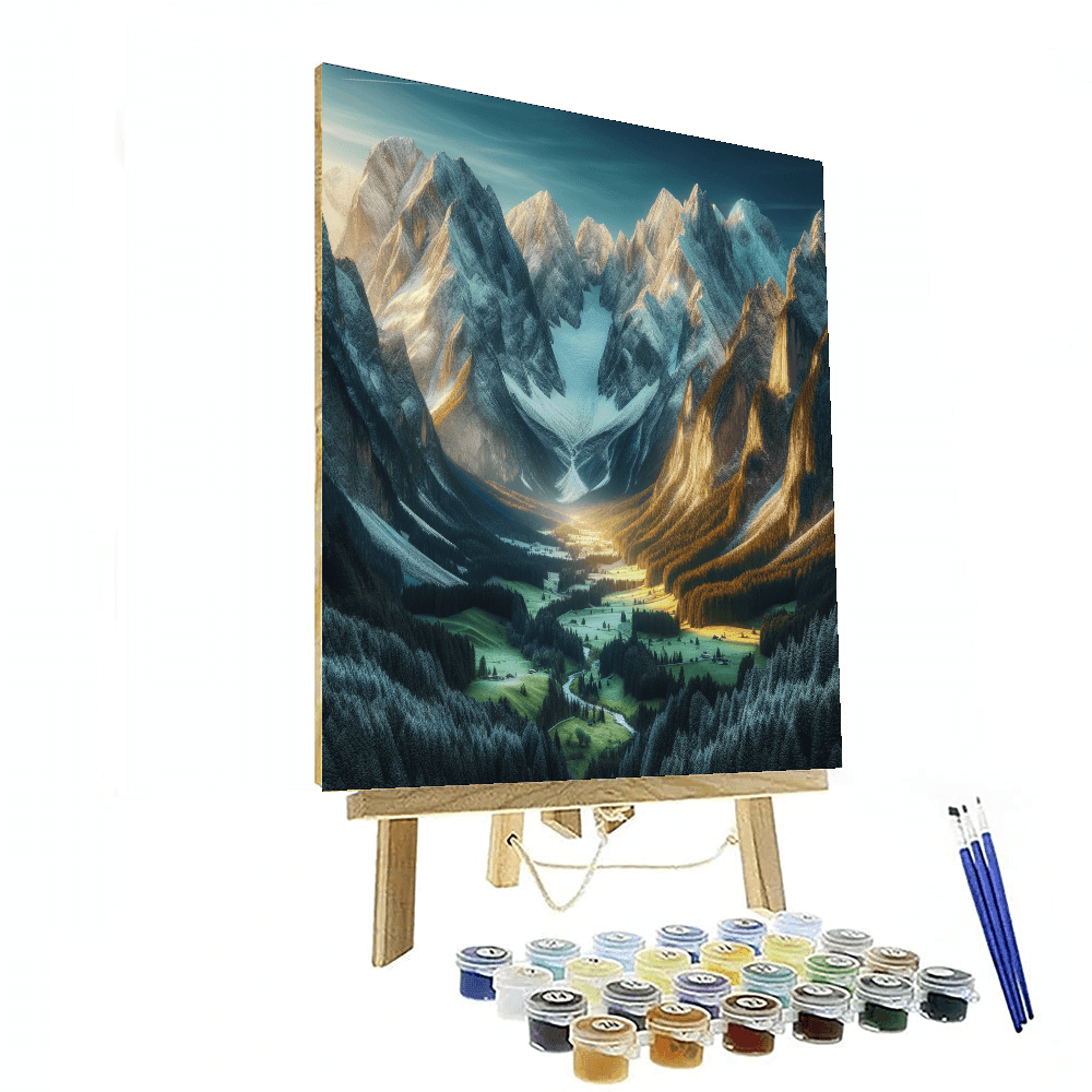 Mystic Mountain Range - DIY Painting By Numbers Kit