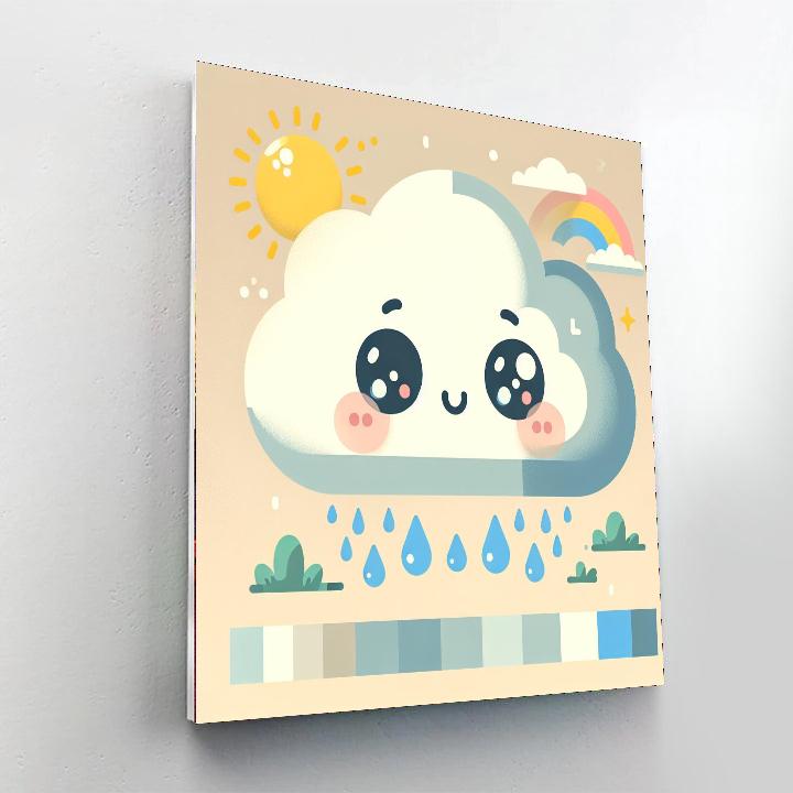 Giggly Cloud Paint By Number