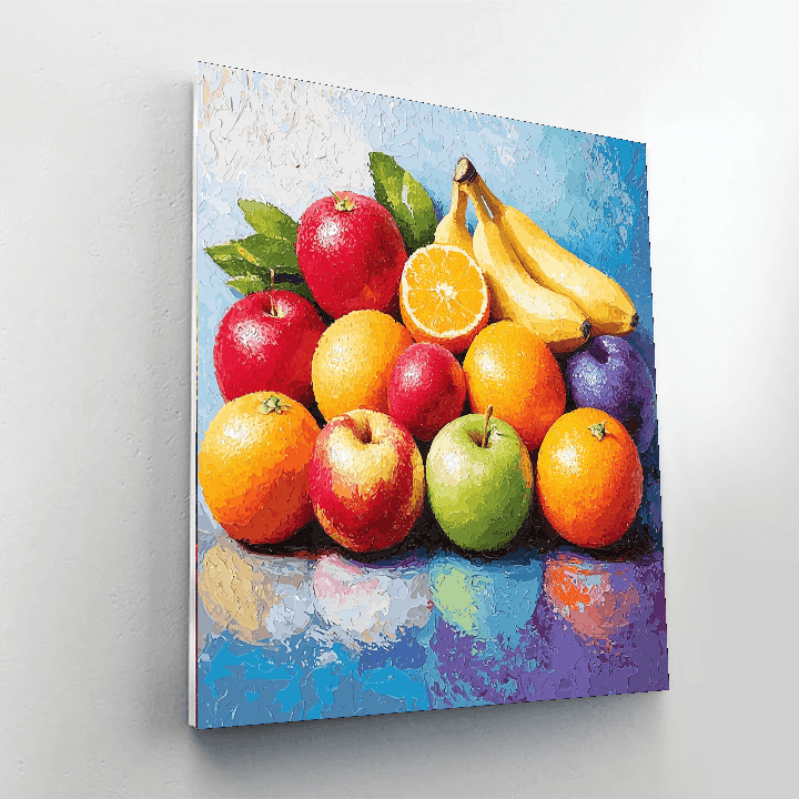 Andy Warhol Inspired Pop Art Fruit Medley - DIY Painting By Numbers Kit