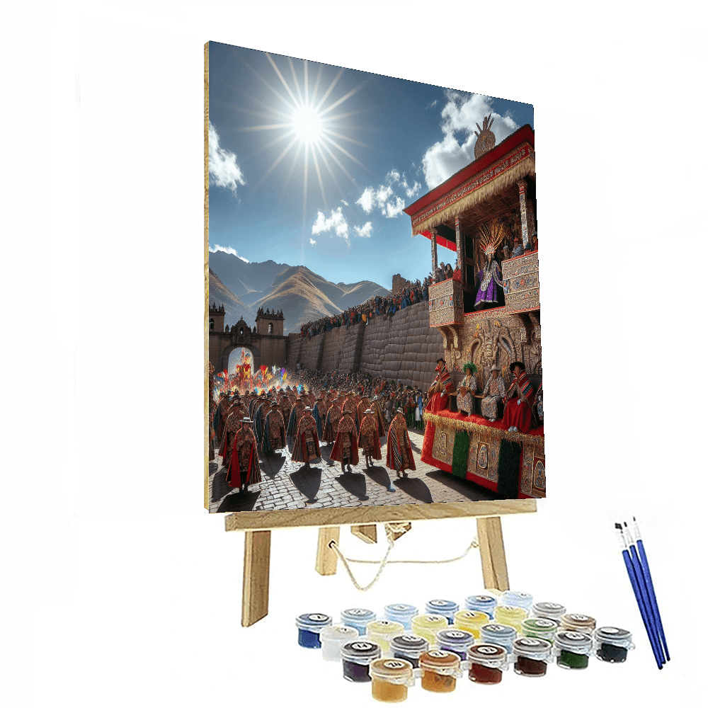 Inti Raymi - Festival Of The Sun - Peru Painting By Numbers Kit