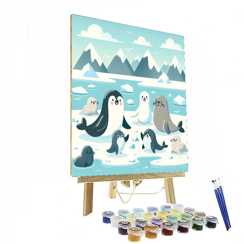 Furry Arctic Adventure Paint By Numbers Kits