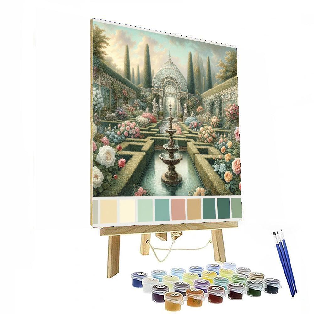 Victorian Garden Glimpse - DIY Painting By Numbers Kit – Artistry Rack