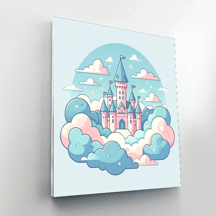 Floating Castle Painting By Numbers Kit