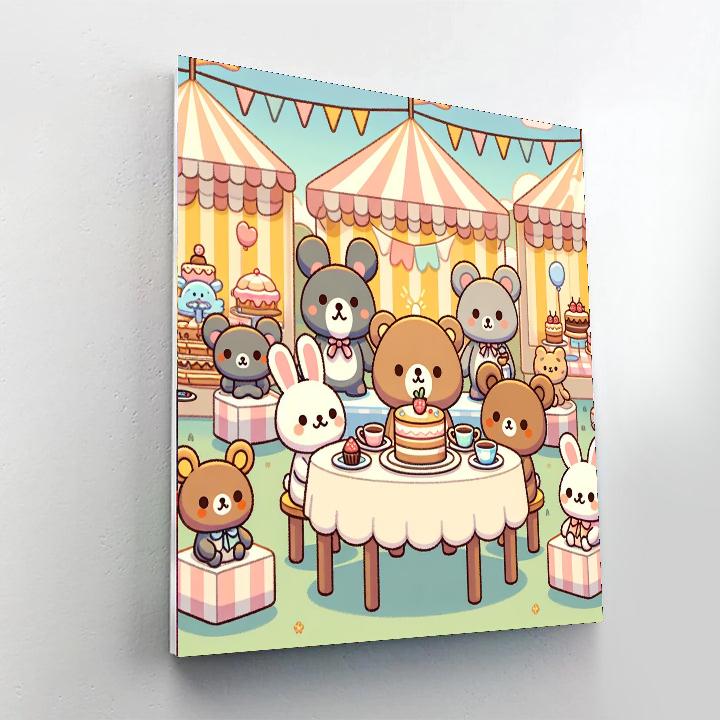 Sweet Treats Tea Party Numbered Painting Kits