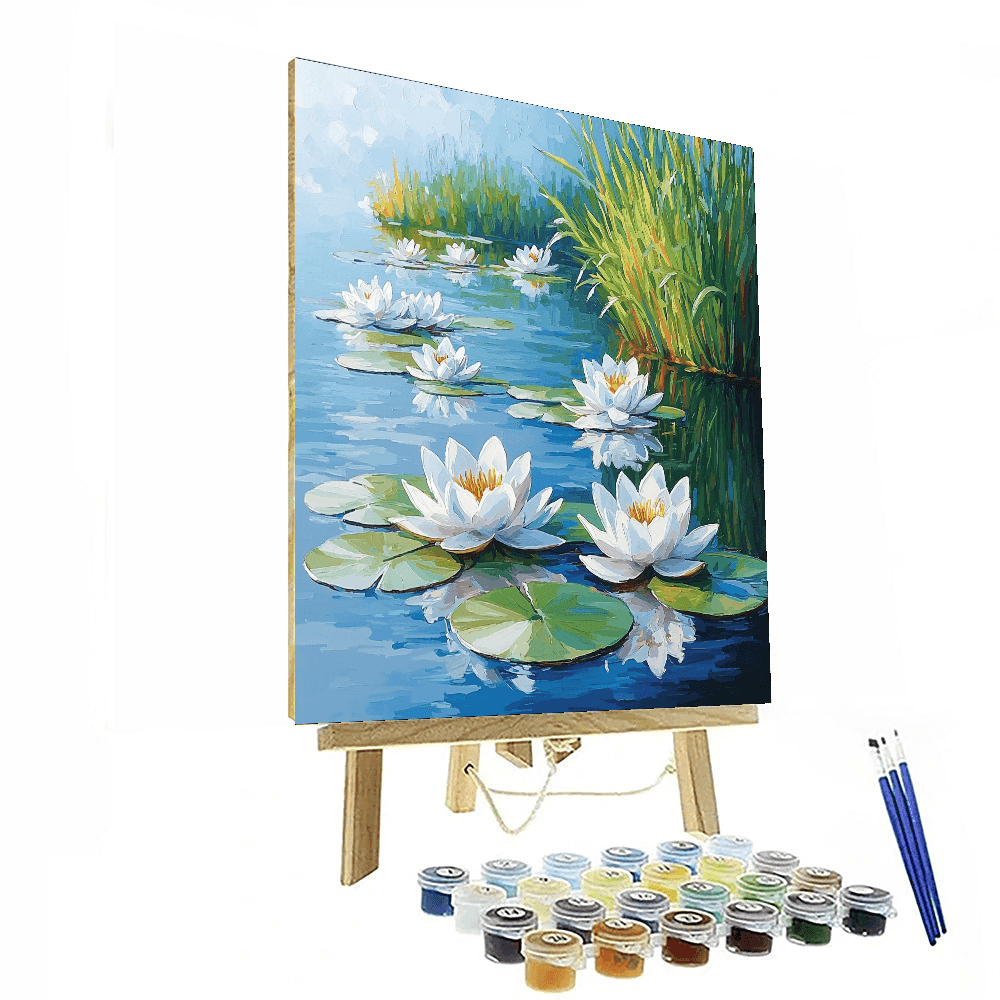 Claude Monet Inspired Monet's Water Lily Reflection  Painting By Numbers Kit
