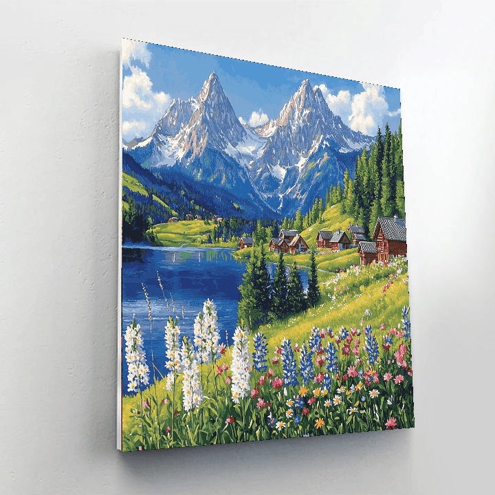 Bavarian Alps - Germany DIY Paint By Numbers