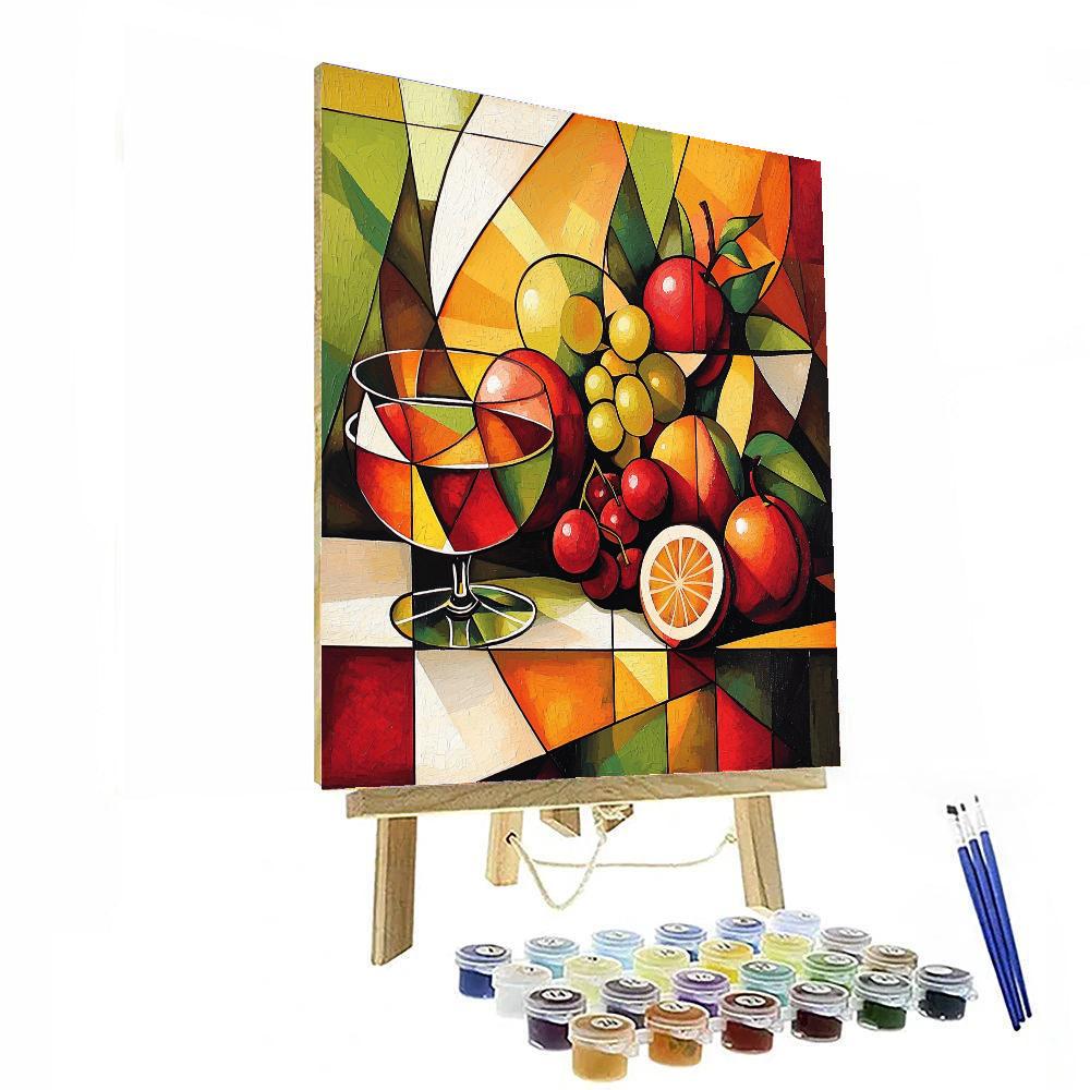 Pablo Picasso Inspired Fruits In Cubism  Paint By Numbers Kits