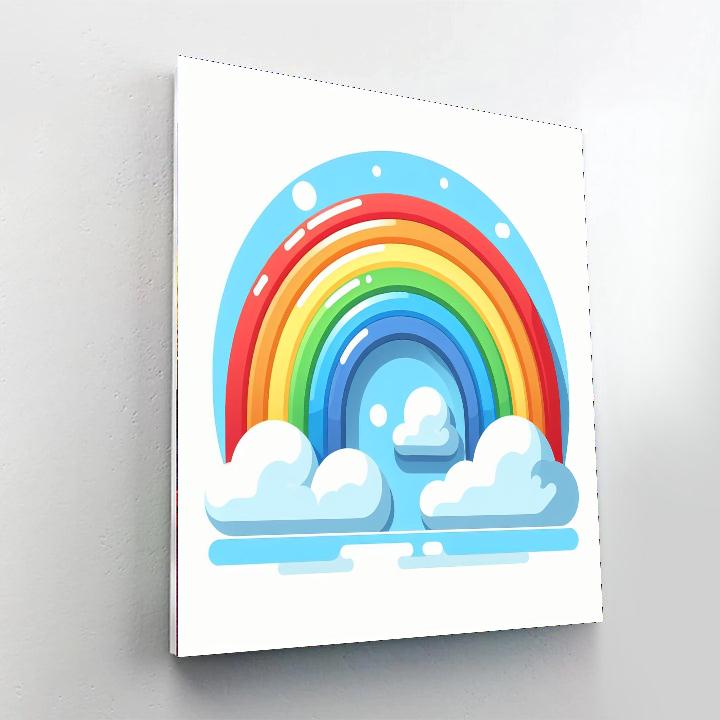 Magical Rainbow World Painting By Numbers Kit