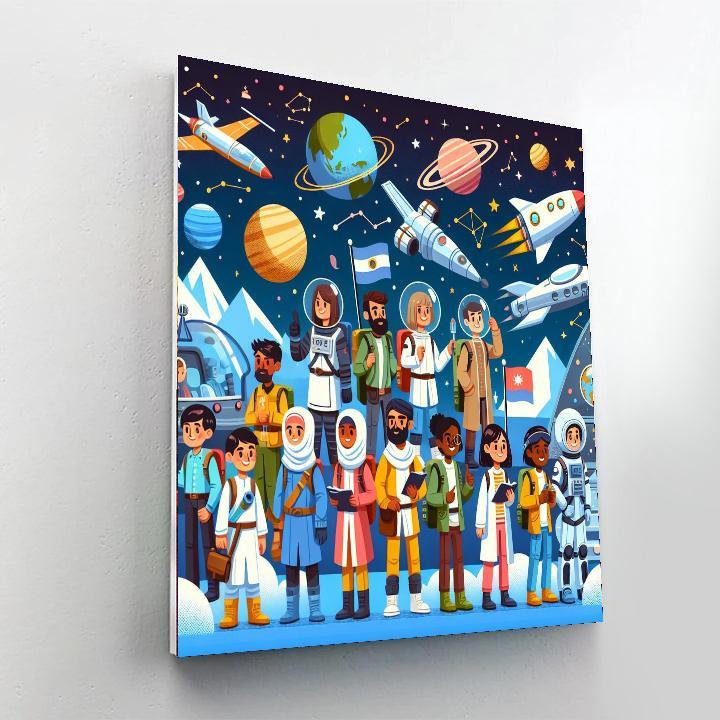 Galaxy Explorer's Adventure Painting Number Kit