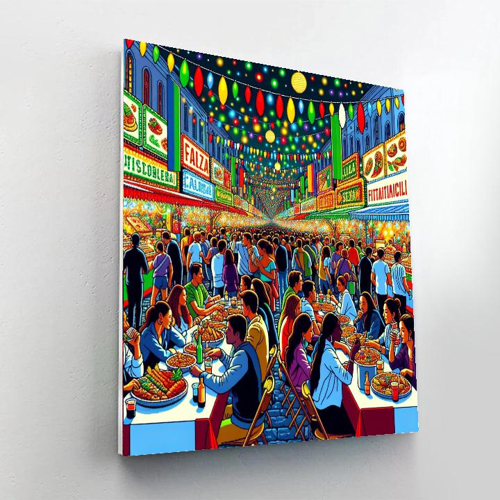 Fiesta De San Gennaro Paint By Numbers Art