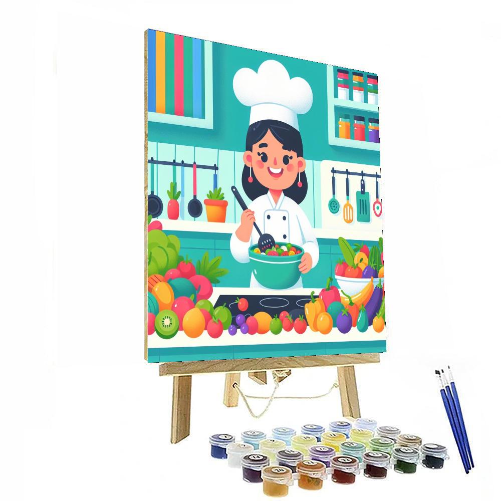 Creative Chef's Kitchen Number Painting