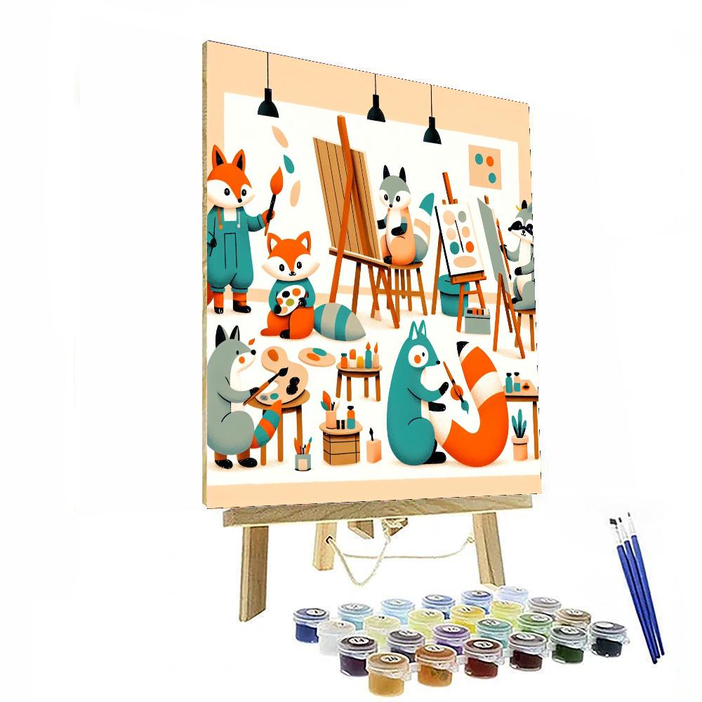 Artisan Animal Antics Number Painting