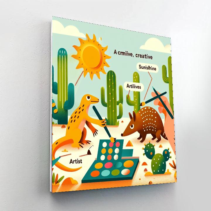 Creative Cactus Camp Numbered Painting Kits