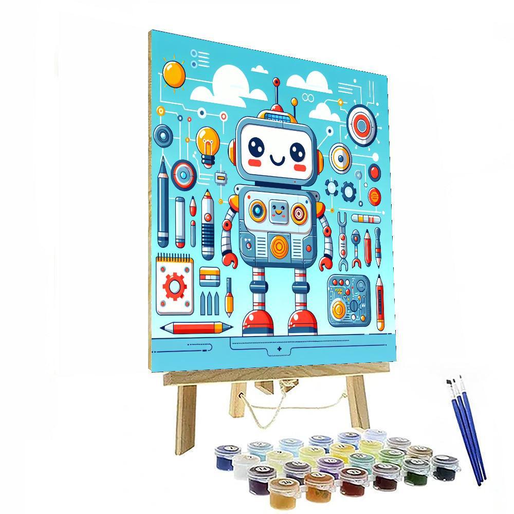 Robotics Lab Painting By Numbers Kit