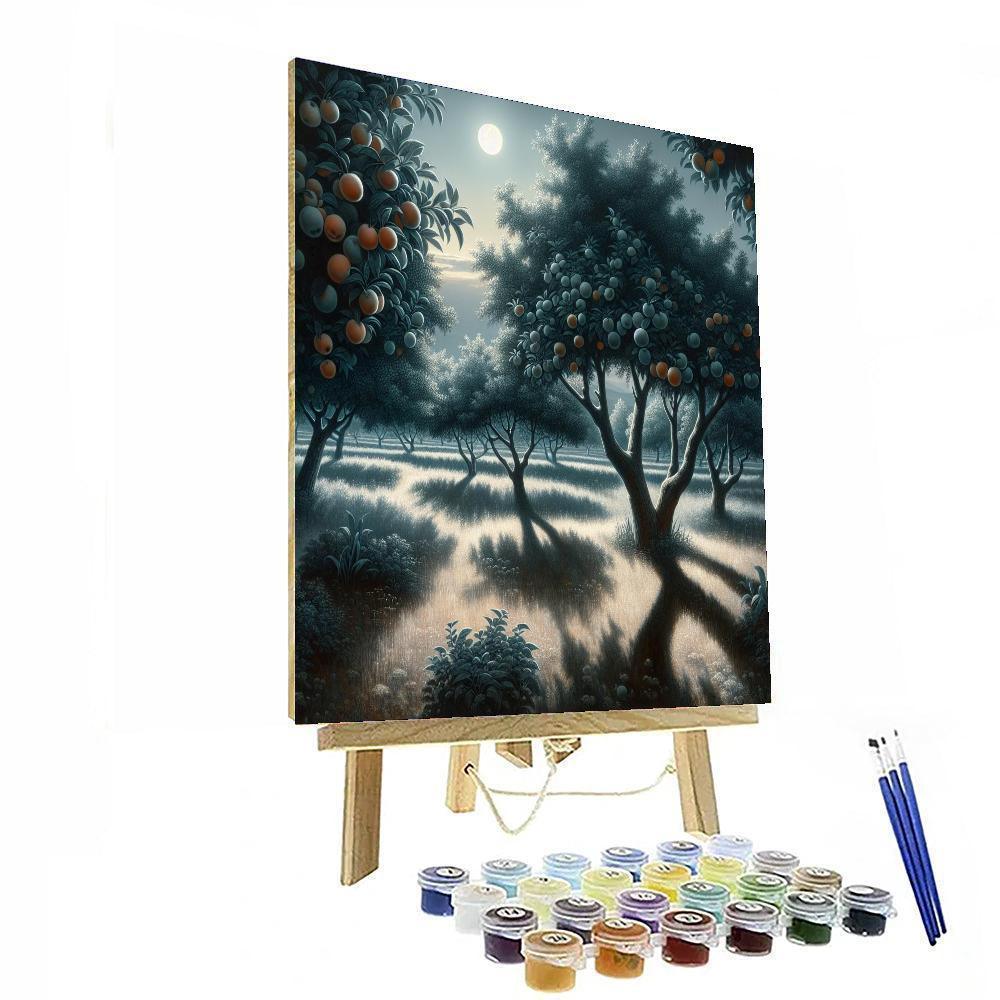 Moonlit Orchard Serenity Painting By Numbers Kit